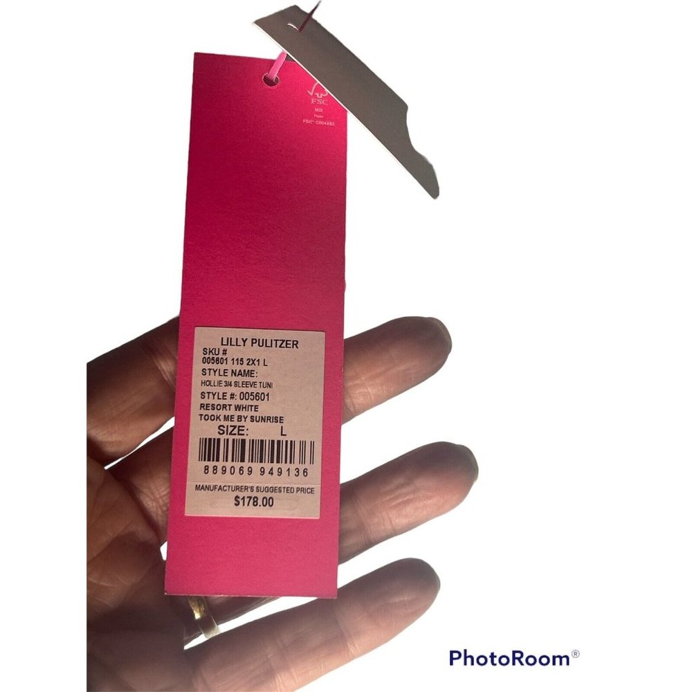 Lilly Pulitzer Hollie Tunic Dress "Took Me By Sunrise" Size Large NEW W/TAGS - Picture 8 of 8